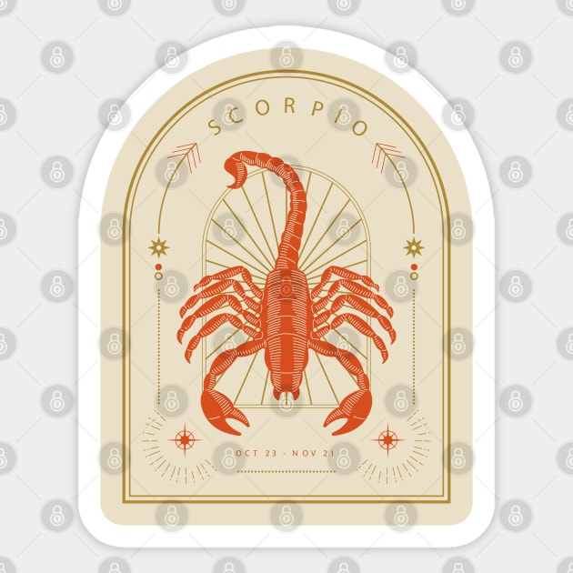 Scorpio Sticker by Javio